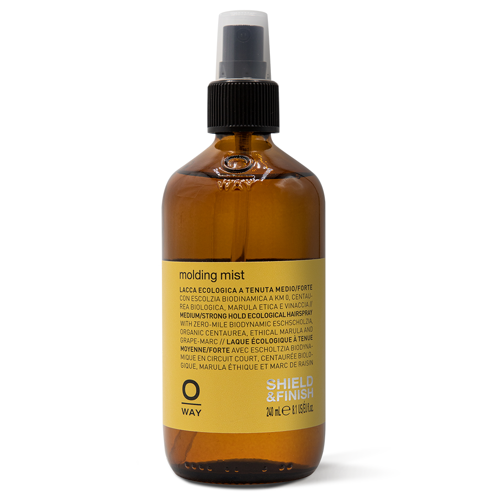 ［弾力のあるしなやかな髪に］OWAY オーウェイ Medium/strong hold ecological hairspray  モルディング・ミスト 240ml